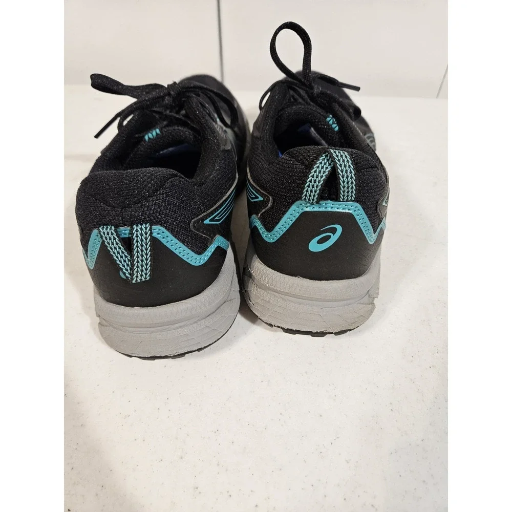 ASICS Gel Venture 8 Trail Running Shoes Womens 9.5 Blk/Teal Gel Sneakers (S118